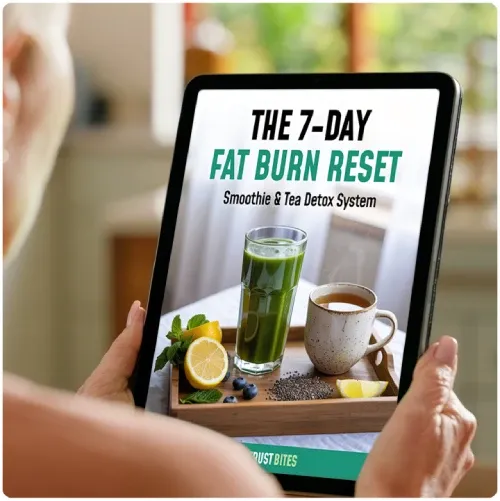 GlucoTrust Bites bonus 3 :The 7-Day Fat-Burn Reset – Smoothie & Tea Detox System
